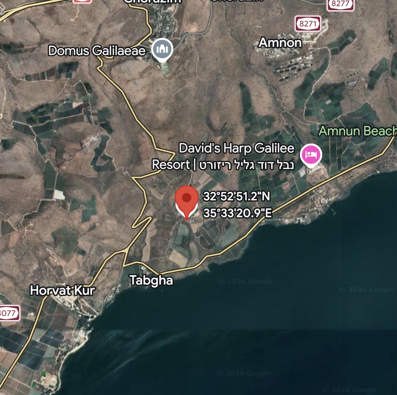 Mount of Beatitudes, Galilee — Traditional location of the Sermon on the Mount (Matthew 5–7).